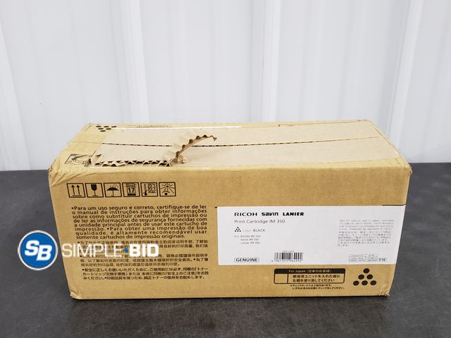 Lot 58-29868 - Ricoh Savin Lanier Print Cartridge IM 350 - Black