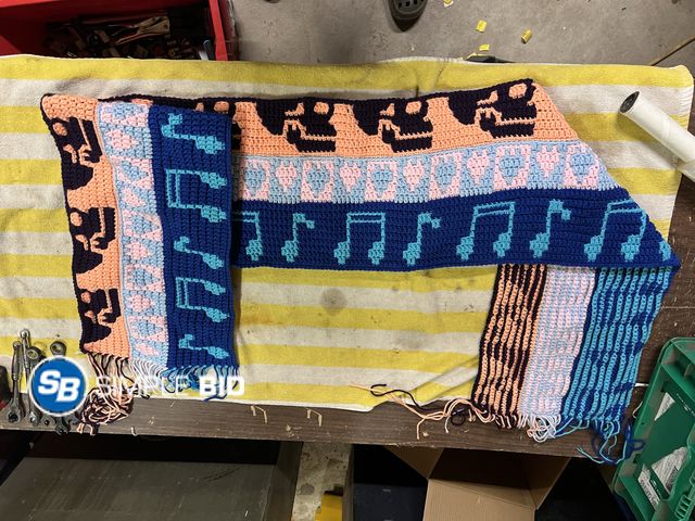 Lot 58-33847 - New hand made crochete scarf hand made in great condition