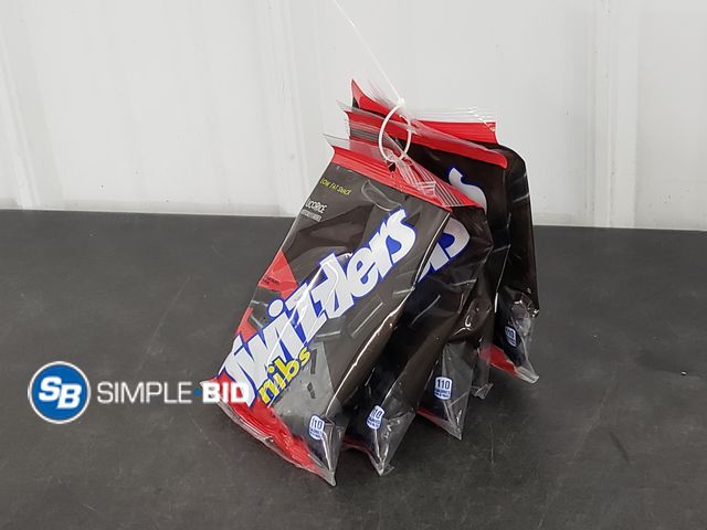 Lot 58-63936 - TWIZZLERS! Lot of (5) Packages of Twizzlers Nibs  Nibs - Black licorice 6 oz bags - unopened - expir...