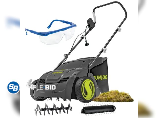 Lot 58-31870 - Sun Joe 12.6-inch 12-amp Electric Scarifier + Lawn Dethatcher