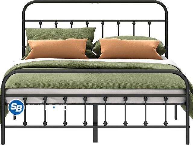 Lot 58-41918 - Meta FULL size Bed Frame DK002F- Structurally Stable Heavy Duty Steel Slat Supported Full Bed Frames...