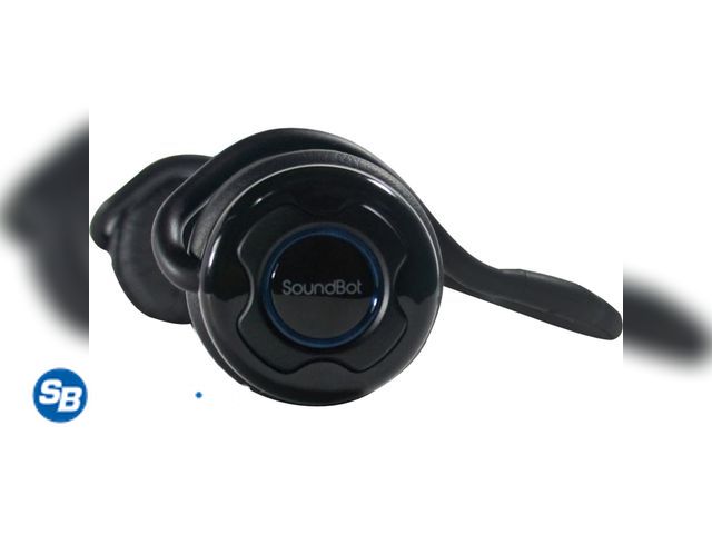 Lot 58-74849 - Soundbot Behind the Neck Headphones, Sweat Resistant Secure-Fit for Sports | 20-hr music streaming, ...
