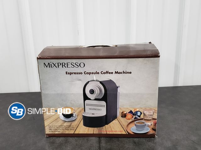 Lot 58-39929 - Mixpresso Espresso Capsule Coffee Machine - Light use