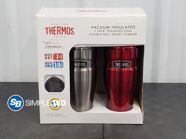 Lot 58-72410 - Thermos Vacuum Insulated Stainless Steel Tumblers - 2 Pack