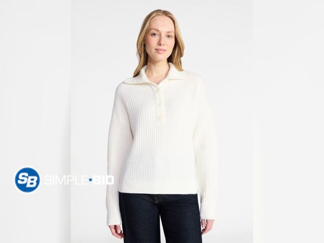 Lot 58-65565 - New Time and Tru Women's Pullover Henley Sweater - SIZE XS