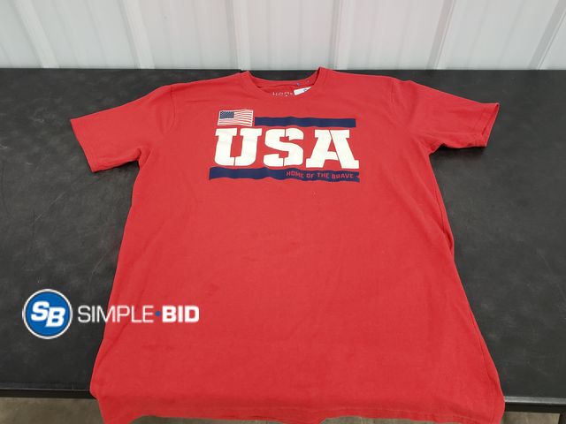 Lot 58-83525 - USA home of the Brave T Shirt - Size XL - Light use