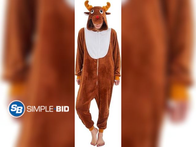 Lot 58-17628 - Adult Unisex Onesie Pajamas Animal One-Piece Cartoon Costume Halloween Christmas Partywear Homewear ...