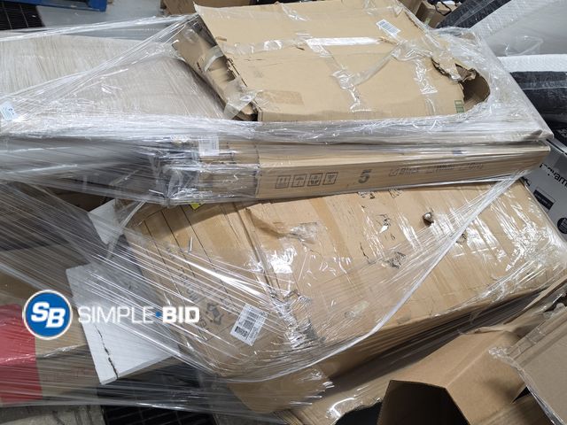 Lot 58-68851 - Skid Full of Various Furniture Items, Open Boxes, boxes 1 of 2, may or may not be complete
