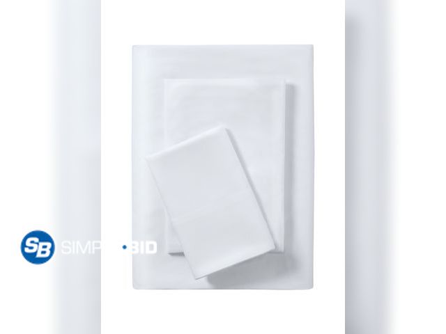 Lot 58-27218 - New Mainstays Basic Value Microfiber Bed Sheet Set, Arctic White, Twin, 3 Piece