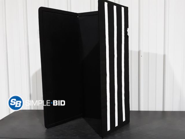 Lot 58-72136 - Large 3'x4' Black Felt Style Tack Board / Bulletin Board