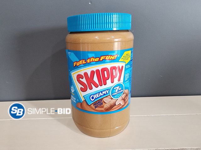 Lot 58-17344 - SKIPPY! Fuel the fun! Creamy Peanut Butter 48 oz - unopened