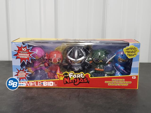 Lot 58-67910 - Toy - Fart Ninjas - Set of 5 Farting Ninjas