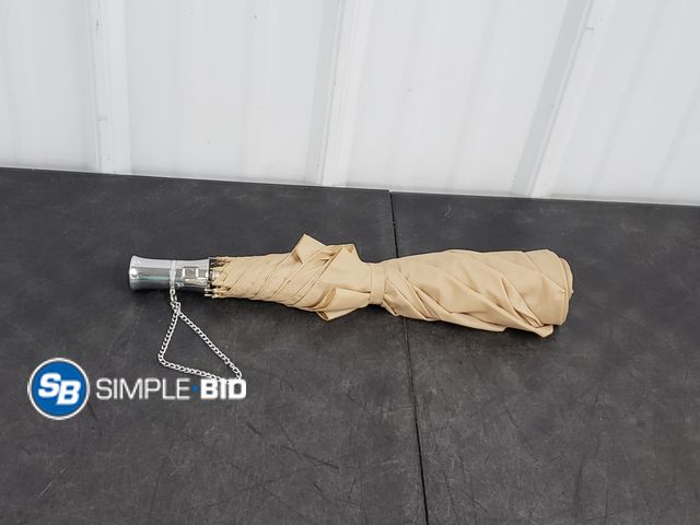 Lot 58-83085 - Tan Push-Button Umbrella
