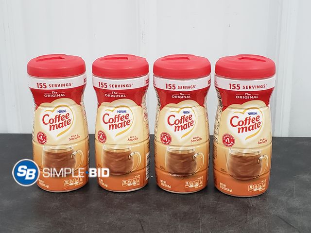 Lot 58-83843 - Lot of (4) Coffee mate, NES55882, Coffee Creamer Original - unopened BB ~ 10/26
