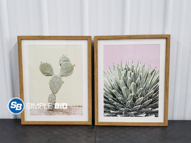 Lot 58-67540 - Lot of (2) Project 62 16"x20" Framed Art Under Glass