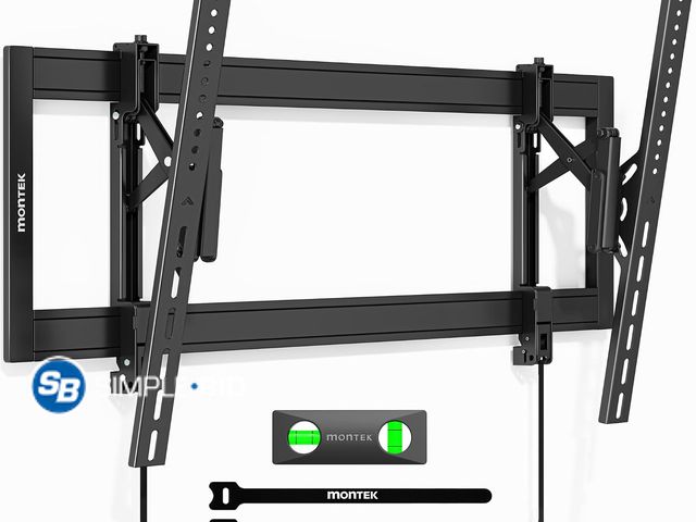 Lot 58-76170 - New monTEK Heavy Duty Tilting TV Wall Mount for 55–105" Large TVs up to 200lbs Tilt TV Mount,Low Pro...
