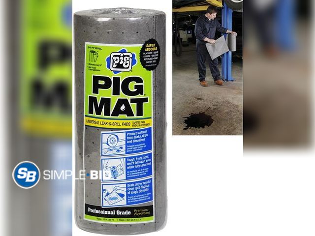 Lot 58-36899 - New Pig 25201 15 in. x 50 ft. Universal Light-Weight Absorbent PIG Mat Roll