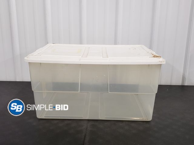 Lot 58-80213 - Sterilite 56qt Tote with lid - used but in good condition
