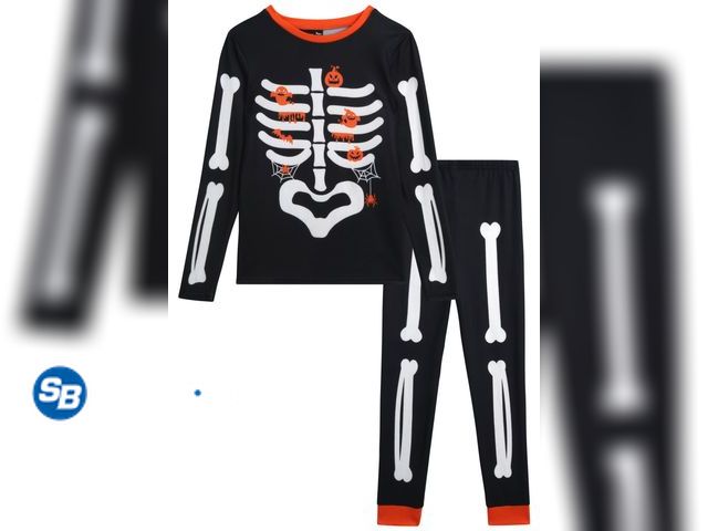 Lot 58-32858 - New PJ’s &amp; Pumpkins Boys Pajama Set - 2 Piece Long Sleeve Halloween Pajamas Shirts and Pants Set...