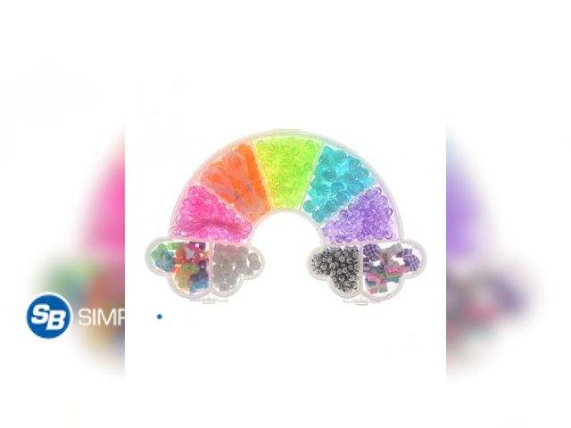 Lot 58-54169 - New Wonder Nation DIY Jewelry Set in Rainbow Box with 650 Beads and String (Girl's)