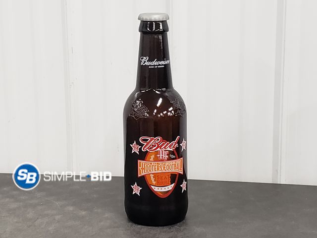 Lot 58-75857 - Large Budweiser Bud -- The Way to Watch the Game Bottle - approx. 13" Tall