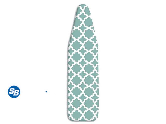 Lot 58-71459 - New Whitmor Deluxe Replacement Ironing Board Cover and Pad - Concord Turquoise - Adult Use