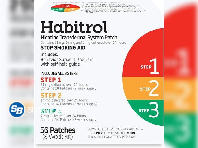 Lot 58-34162 - New Habitrol Nicotine Transdermal System Patch | Stop Smoking Aid | Steps 1, 2, and 3 (21, 14, and 7...