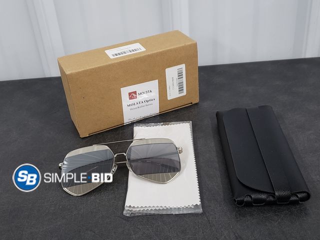 Lot 58-38071 - New Men's MOLSTA POLARIZED NYLON LENS AVIATOR SUNGLASSES