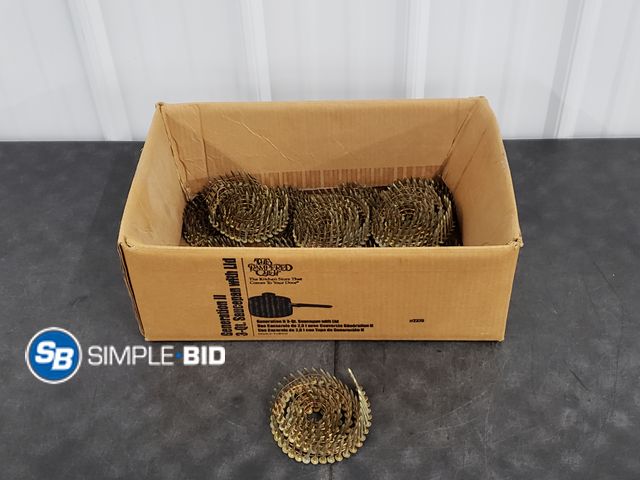 Lot 58-29561 - Lot of (12) Coils of Roofing Nails  1 1/4"