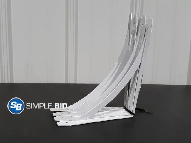Lot 58-27364 - Lot of (6) 8" x 12" Heavy Duty Shelf Brackets