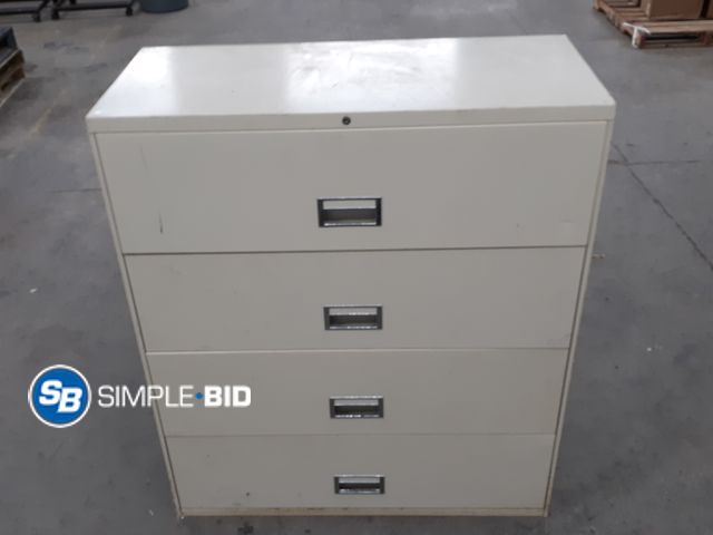 Lot 58-37120 - Large 4 Drawer Filing Cabinet