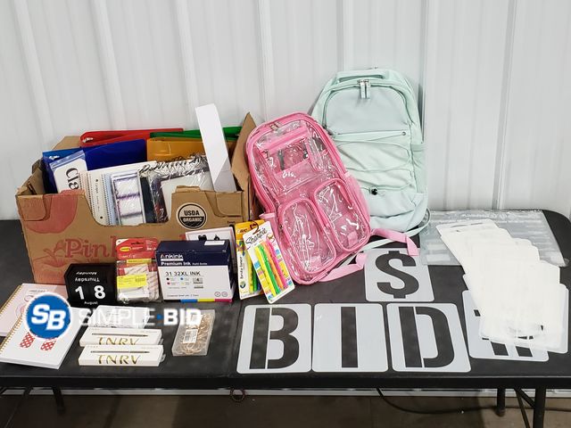 Lot 58-75838 - Lot of Home, School, and office Supplies - variety of items - appears unused
