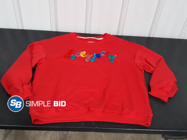 Lot 58-17740 - New Women's Festive Sweater - HOLLY JOLLY! - SIZE 2XL