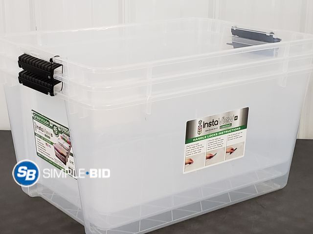 Lot 58-67893 - Lot of (3) New InstaView Green Made Totes (does not come with lids)
