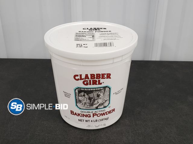 Lot 58-39607 - Glabber Girl BAKING POWDER 4LB - unopened