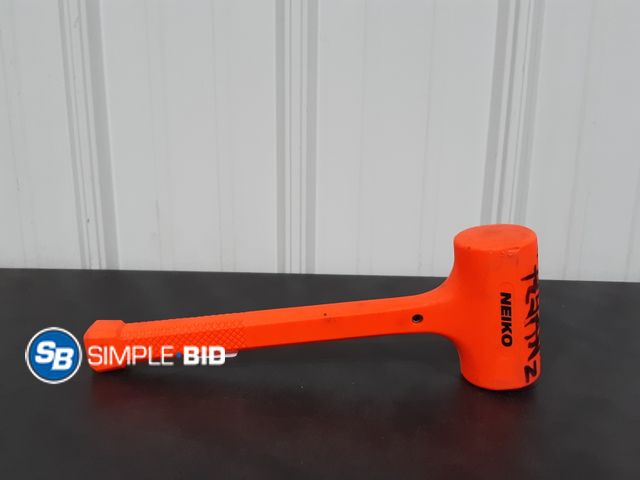 Lot 58-28580 - Neiko Orange Mallet Hammer - Appears Used