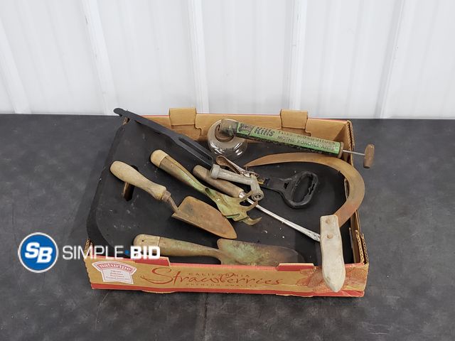 Lot 58-84570 - Box of Various Lawn and Garden Tools