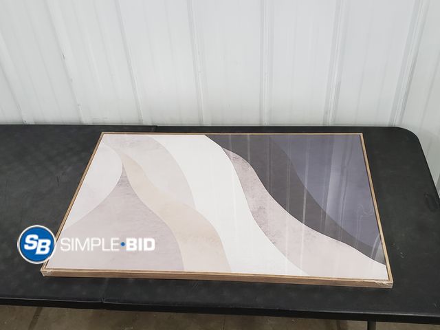 Lot 58-75635 - Decorative Framed Canvas Artwork - Aprox 24 x 36"