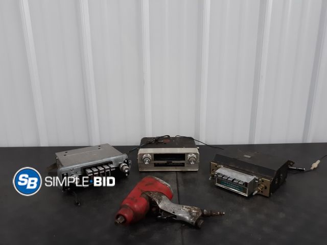 Lot 58-38608 - Lot of Vintage Car Radio parts and more
