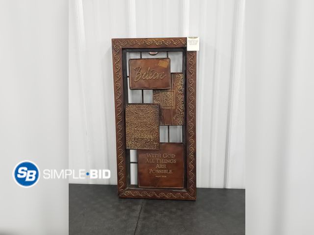 Lot 58-72058 - Carpentree Metal Wall Decor - 14 x 28"