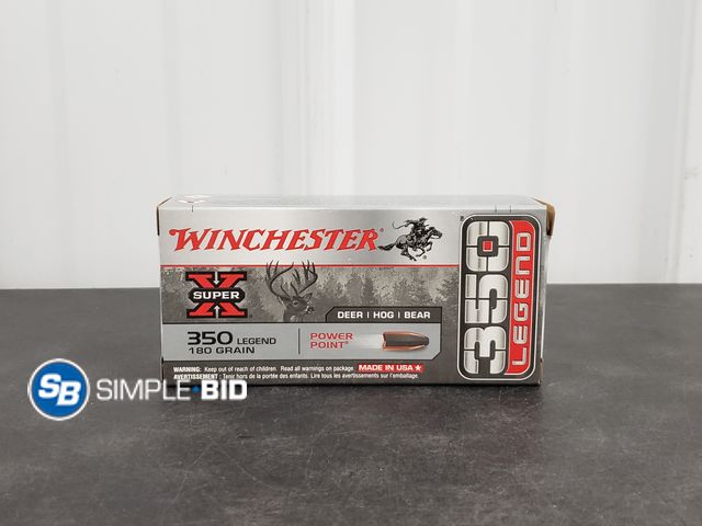 Lot 58-75391 - Winchester Power Point 350 Legend 180gr 20 Rounds