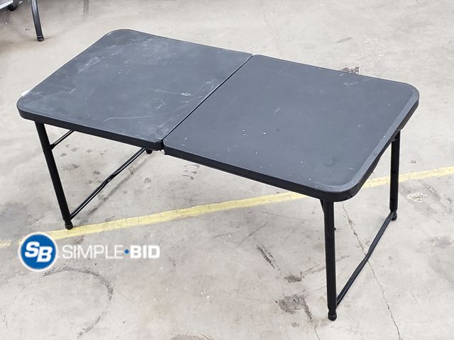 Lot 58-67541 - Black Folding Table 20"x 40"
