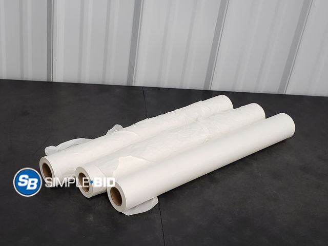 Lot 58-75132 - Lot of (3) Rolls of Exam Table Paper - Could be used for Tissue Paper, Packing Paper, you name it!