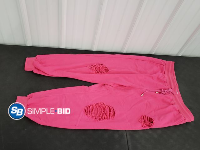 Lot 58-54513 - Women's White Birch Hot Pink Jogger pink (distressed on purpose) - SIZE 2XL - in good condition