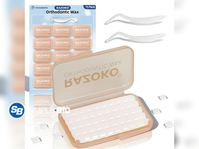 Lot 58-77759 - New Orthodontic Wax for Braces,Food Grade,Safe for Kids &amp; Adults | 750 Count Pre-sectioned Denta...