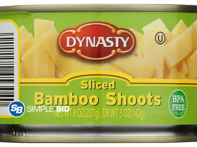 Lot 58-67157 - Lot of (6) Dynasty Sliced Bamboo Shoots, BPA Free, Allergy-Friendly, 8 oz Can - unopened BB 8/2026