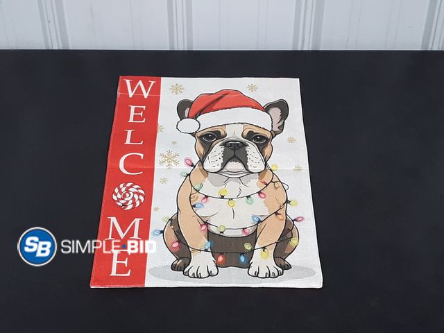 Lot 58-17738 - New WELCOME Christmas Garden Flag