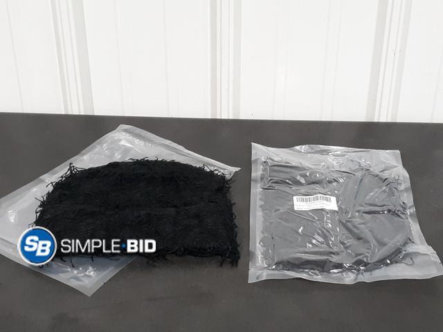 Lot 58-26608 - Lot of (2) Black Fuzzy Beanies