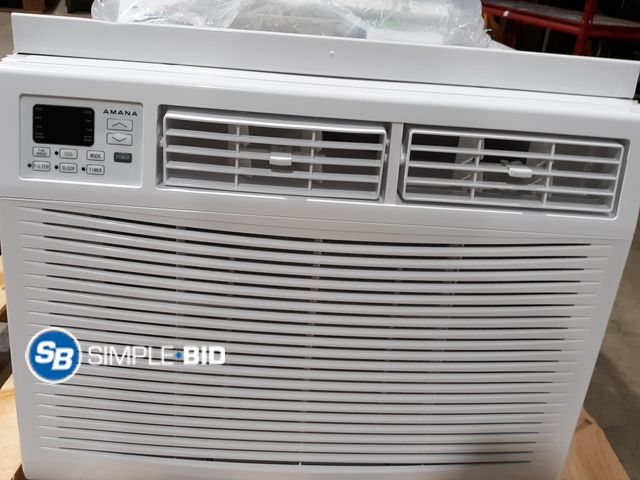 Lot 58-17884 - Window AC Unit Amana
18,000 BTU 230V Window Air Conditioner Cools 1000 Sq. Ft. with Remote Control i...