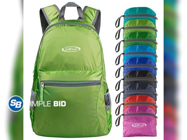 Lot 58-83374 - New G4Free 20L Lightweight Packable Backpack Travel Hiking Daypack Foldable Backpack for Men Women